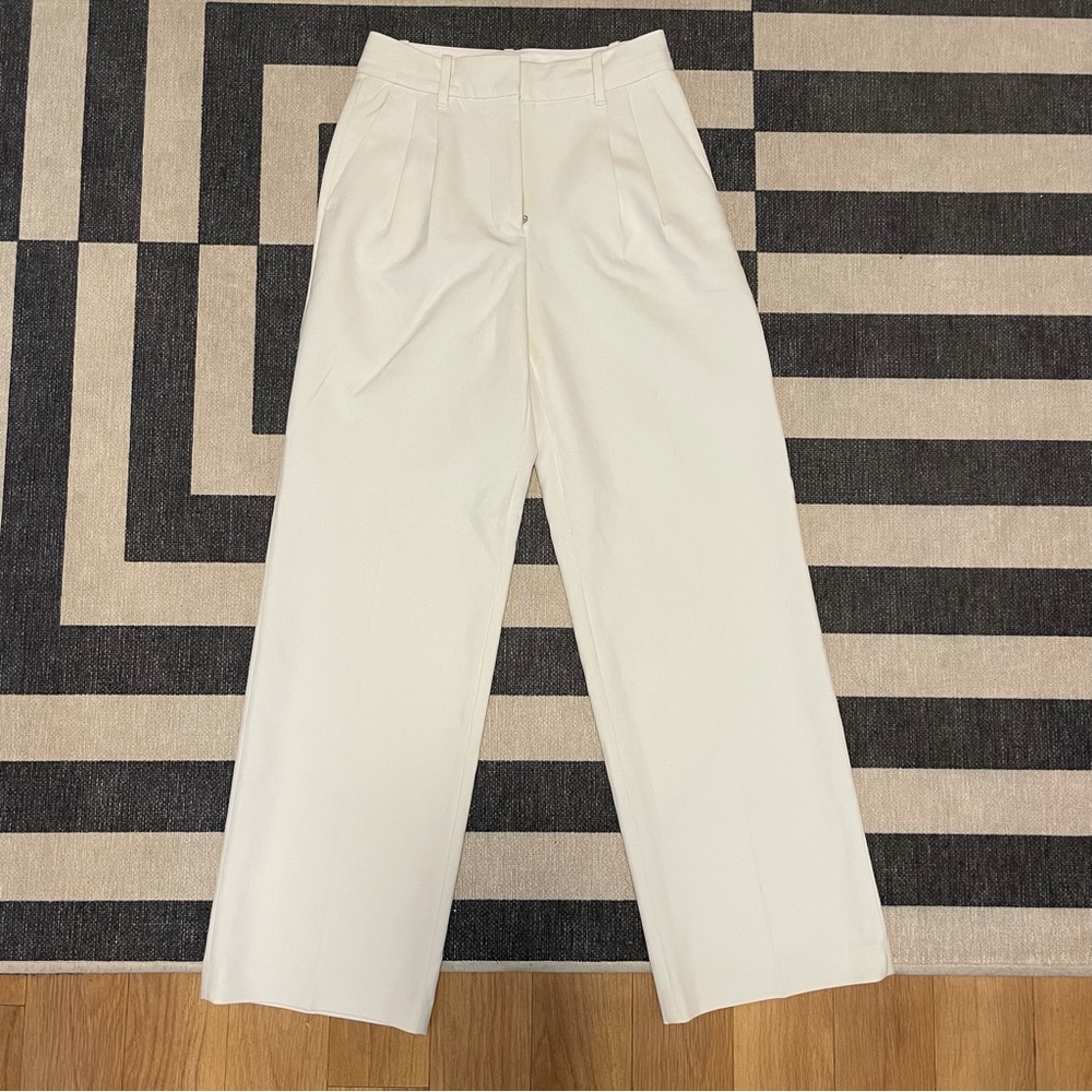 Cream Effortless Suit Pants/Trousers NWOT